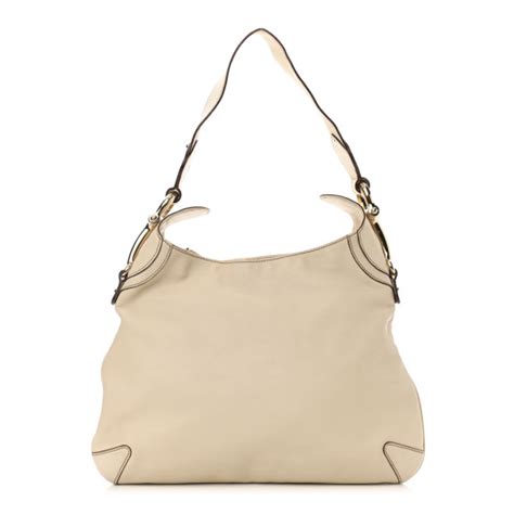 gucci creole hobo|GUCCI Calfskin Creole Hobo White 988706 .